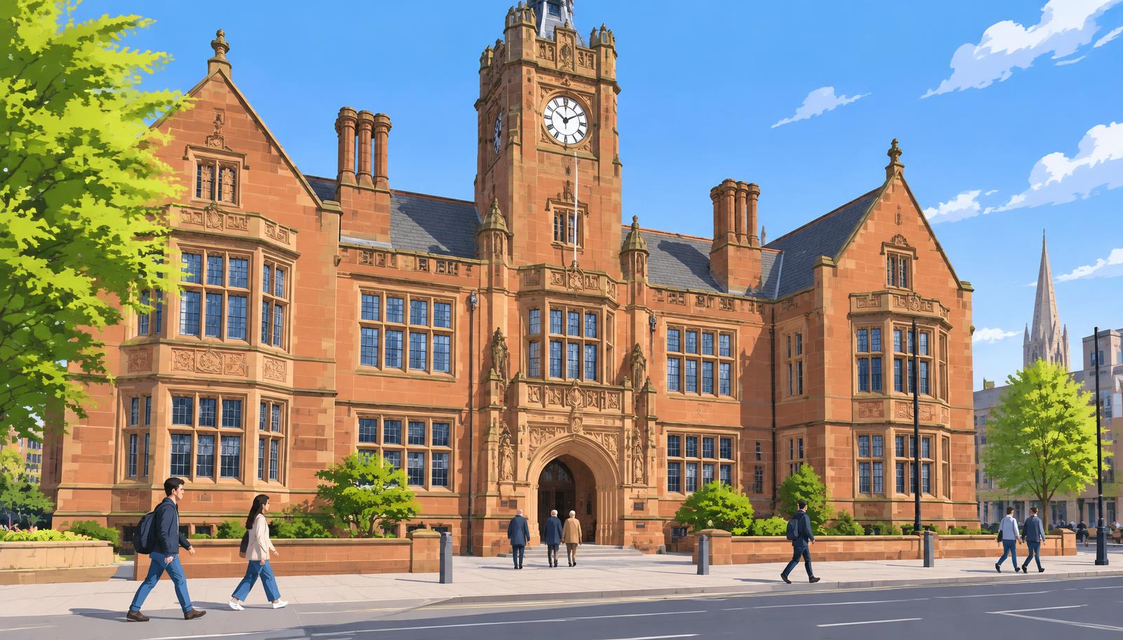 Artist's impression of the Council House on Earl Street, Coventry, with residents walking past
